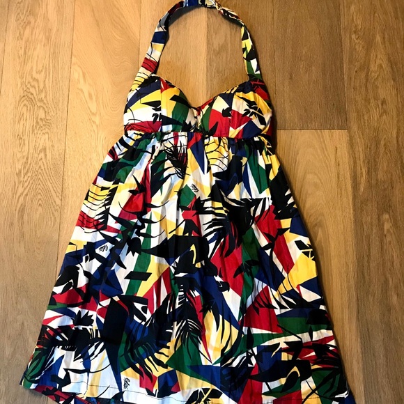 Colourful Halter Neck Dress - Picture 1 of 2